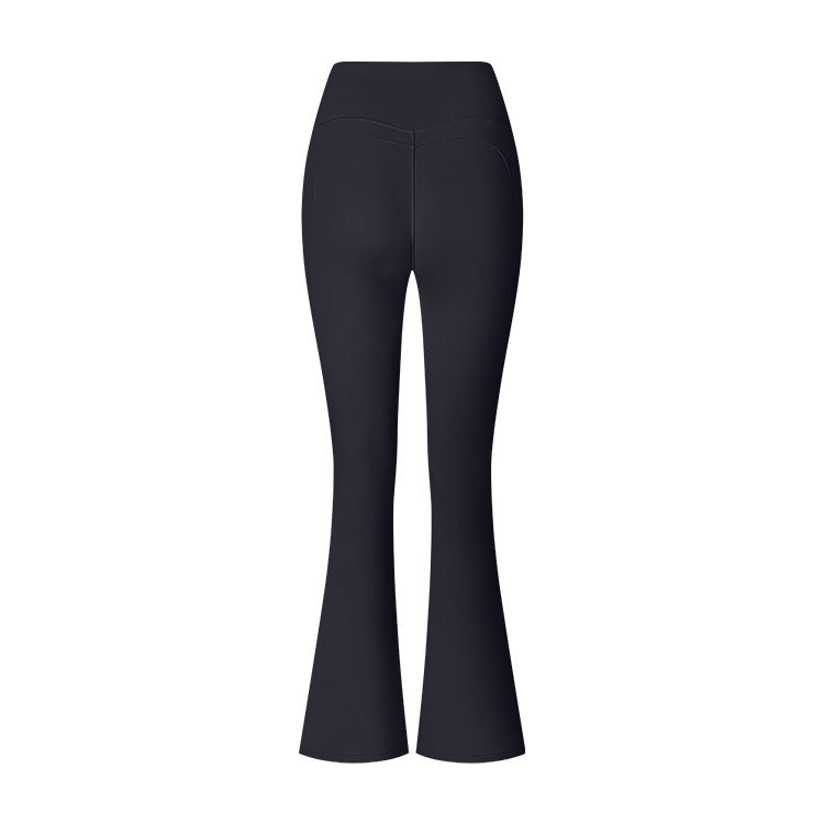 Pantalon Yoga évasé Taille Haute Slim - Espresso