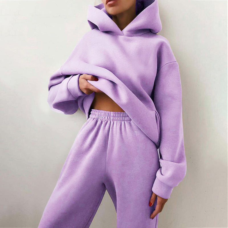 Ensemble Jogging & Hoodie - Cyan