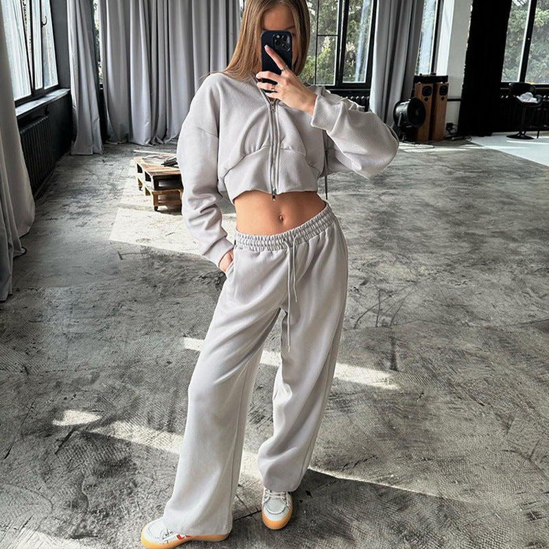 Ensemble Sport Jogging et Sweat à Capuche - Abricot