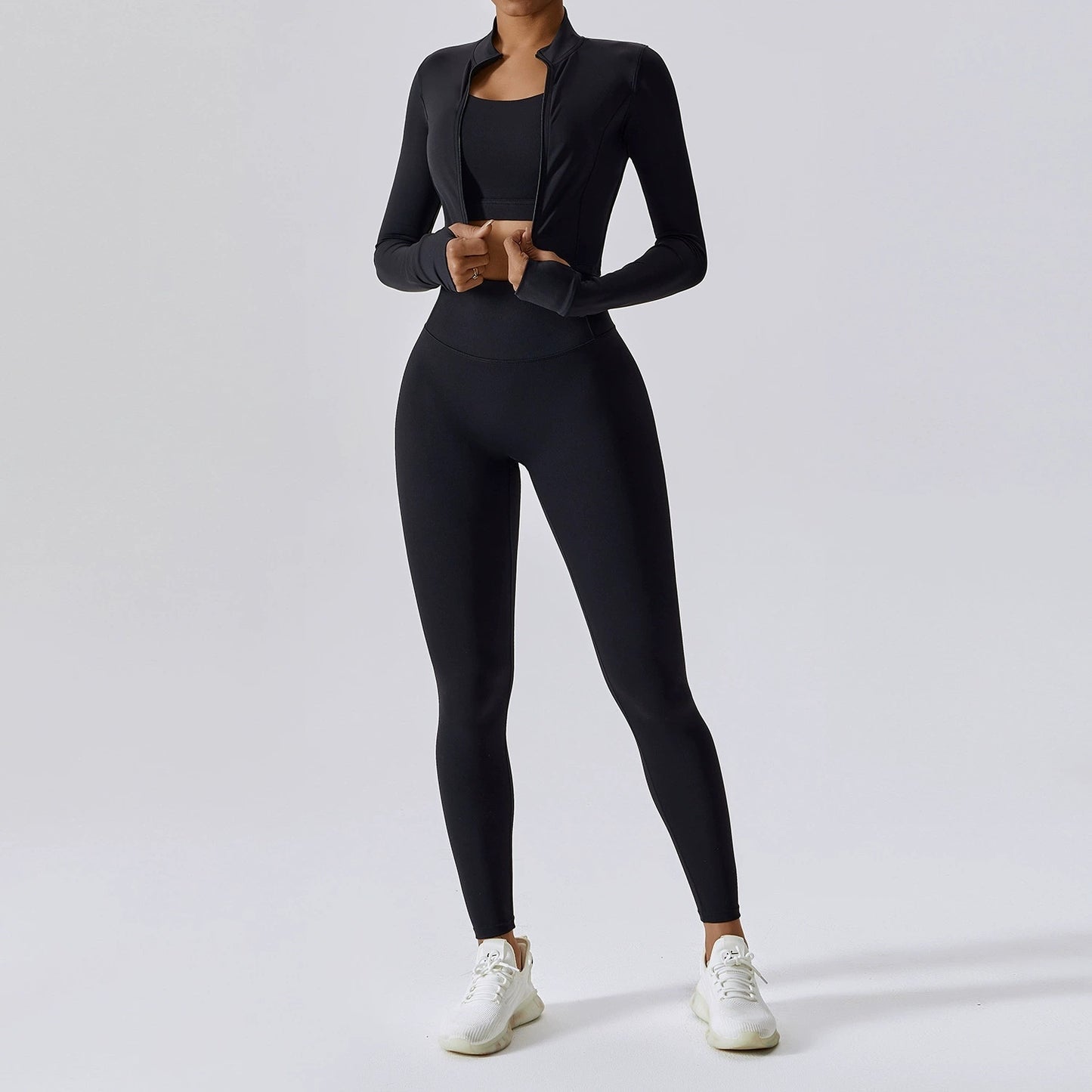 Ensemble veste, haut et short - Rose