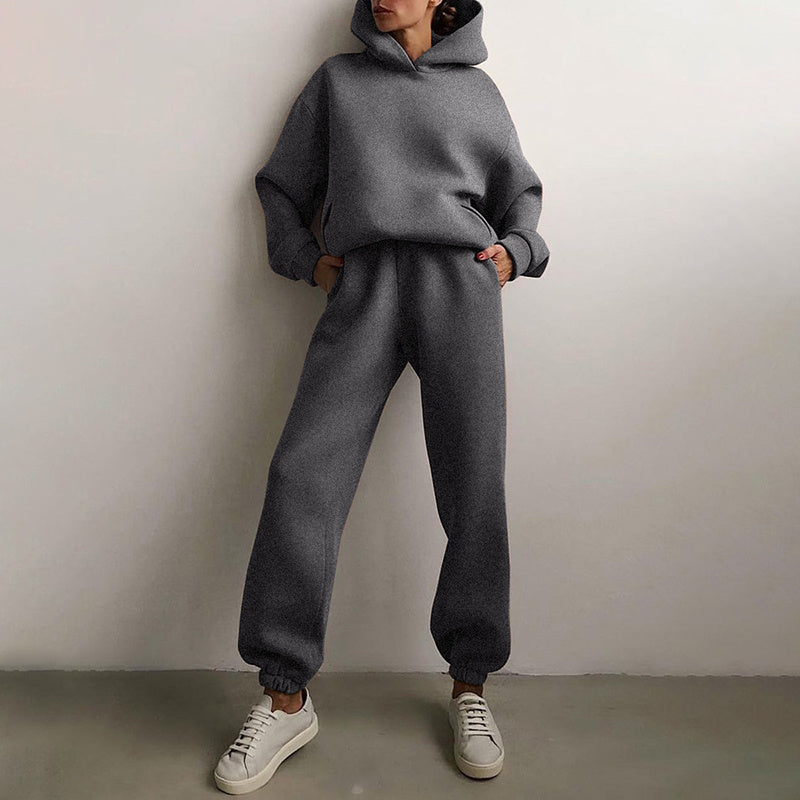 Ensemble Jogging & Hoodie - Cyan