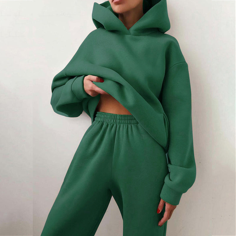 Ensemble Jogging & Hoodie - Cyan