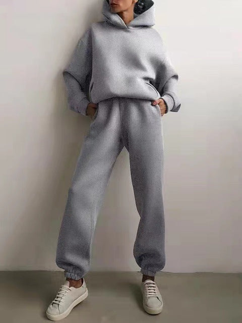 Ensemble Jogging & Hoodie - Cyan