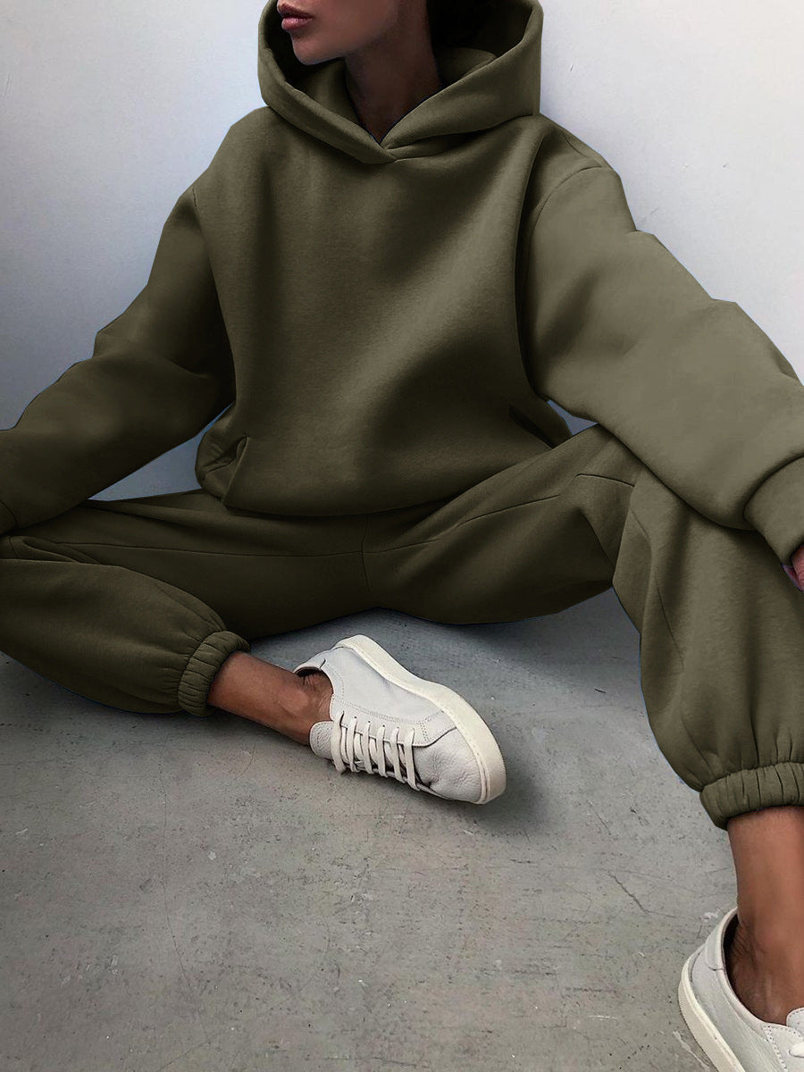 Ensemble Jogging & Hoodie - Cyan
