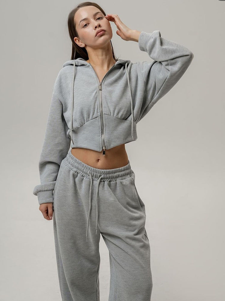 Ensemble Sport Jogging et Sweat à Capuche - Bleu ciel