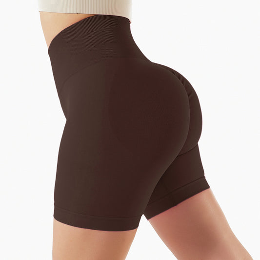 Short de Sport Taille Haute - Espresso