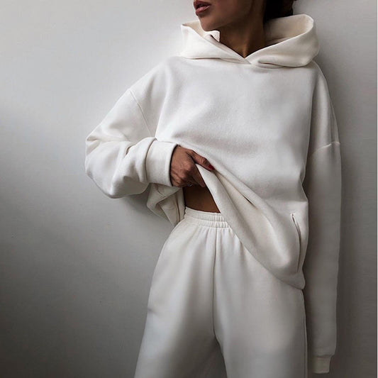 Ensemble Jogging & Hoodie - Blanc