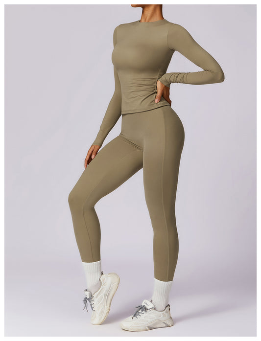 Legging et Haut de sport - Beige foncé