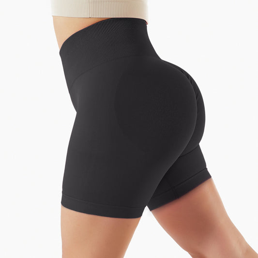 Short de Sport Taille Haute - Noir