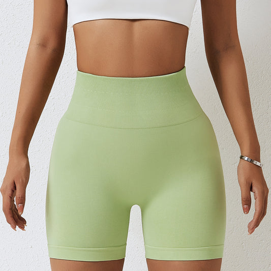 Short de Sport Taille Haute - Vert pale