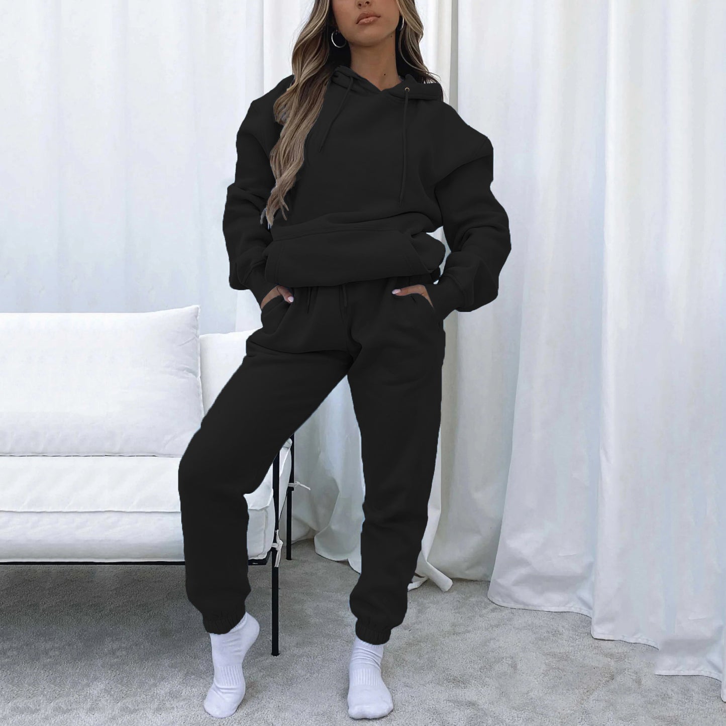 Set Décontracté, Jogging et Hoodie - Bleu marine