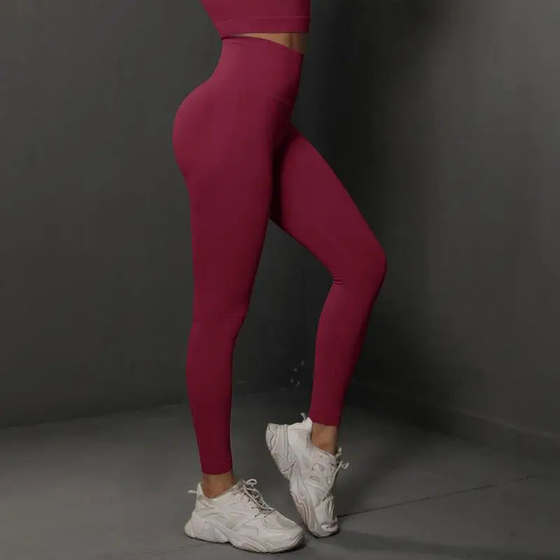 Leggings Push-Up de Sport, Yoga - Noir