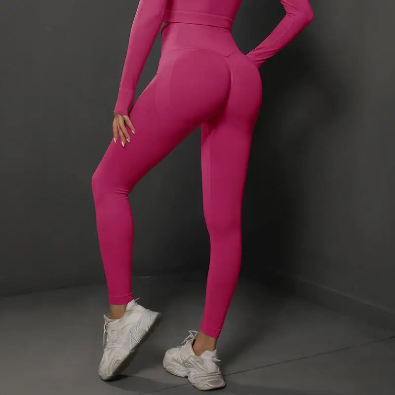 Leggings Push-Up de Sport, Yoga - Noir