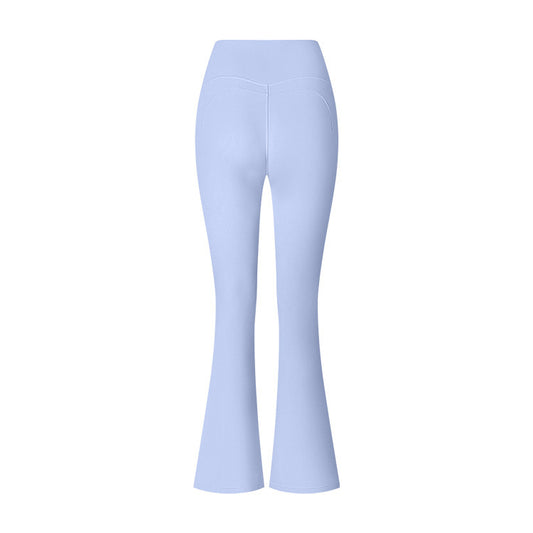 Pantalon Yoga évasé Taille Haute Slim - Bleu ciel