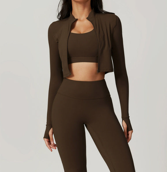Ensemble veste, haut et short - Vert pale