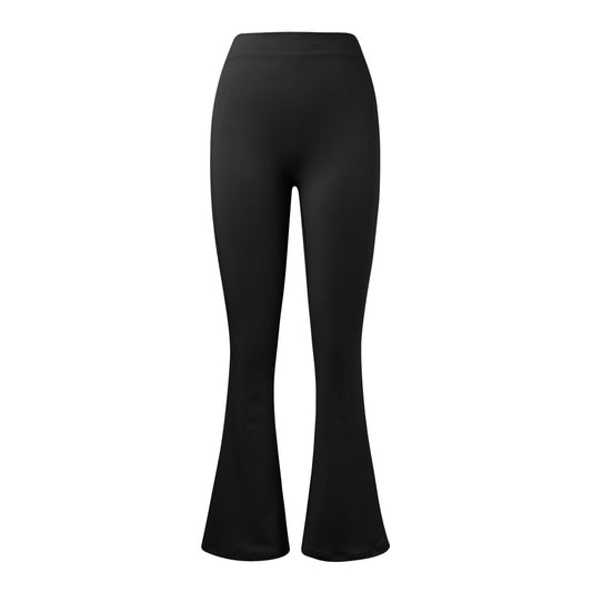 Scrunch Legging Evasé de Sport, Yoga - Noir