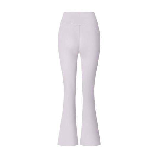 Pantalon Yoga évasé Taille Haute Slim - Blanc